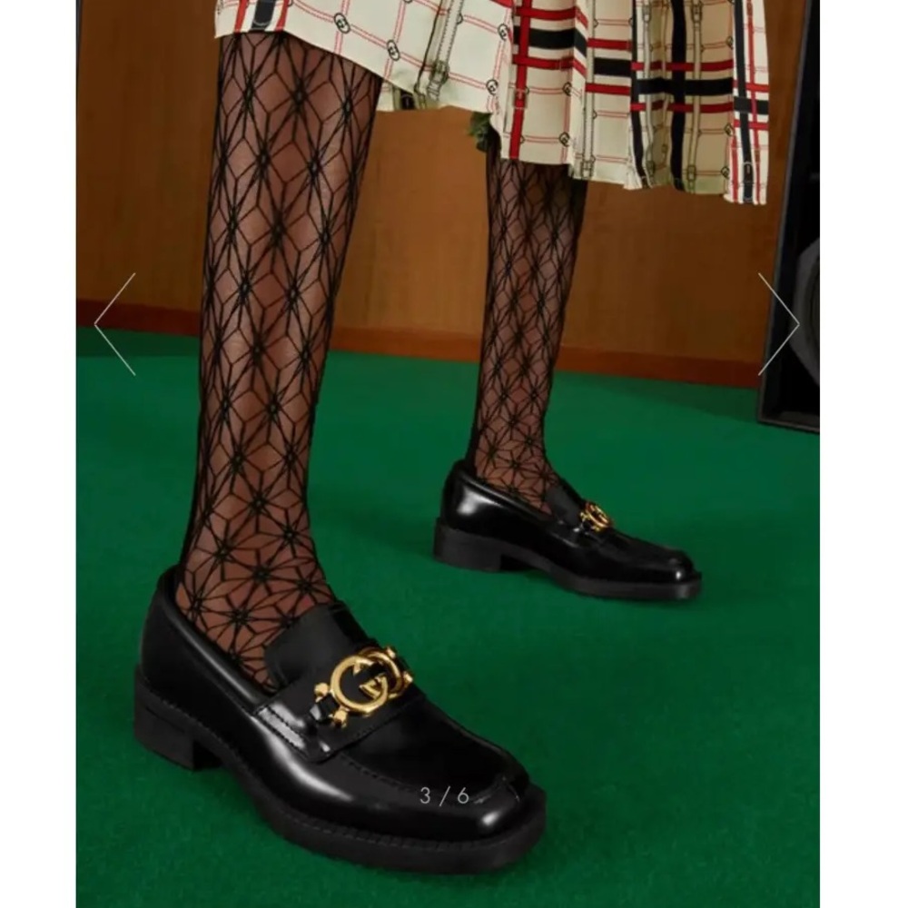 Gucci moccasin leather spice lux Napa loafers